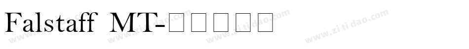 Falstaff MT字体转换